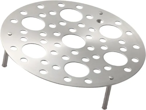 Vista 2 de Stainless Steel Steamer Rack Cooking Stand 7.09x1.89 inch Multifunctional Steamer Insert for Pan Bread Fruit Vegetables Seafood- High Legs