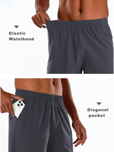 Vista 5 de NORTHYARD Pantalones cortos deportivos ligeros de secado rápido y de 7pulgadas para hombre, para senderismo, deportes, gimnasio, correr