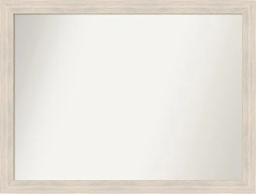 Vista 521 de Amanti Art Espejo personalizado, espejo de baño estrecho Alexandria White Wash, espejo de pared o espejo de tocador de baño sobre el fregadero