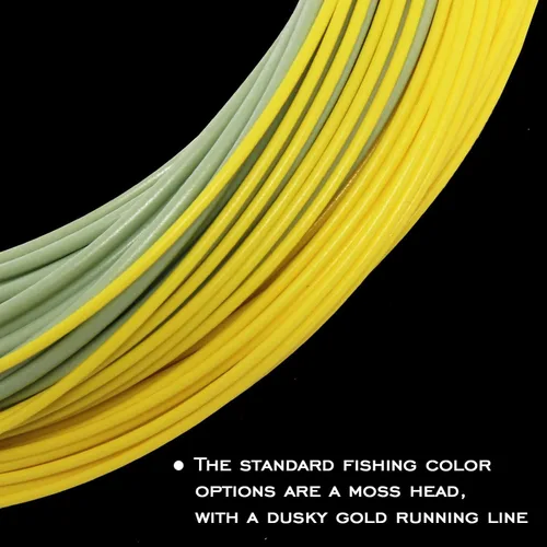 Vista 4 de Gold Fly Line 90FT peso adelante flotando 2 3 4 5 6 7 8 9WT línea de pesca con mosca