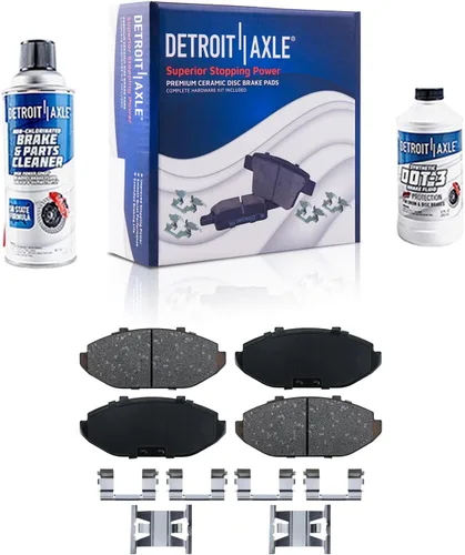 Vista 29 de Detroit Axle - Kit de freno trasero para Toyota Camry 2012-2017, Avalon Lexus ES300h ES350 2013-2018, repuesto de pastillas de freno de cerámica