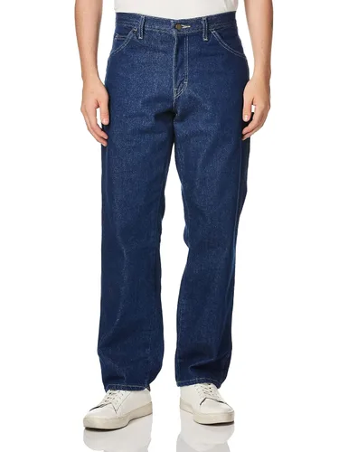Vista 31 de Dickies Jeans de carpintero para hombre, ajuste relajado, pierna recta, Negro, 30 x 30