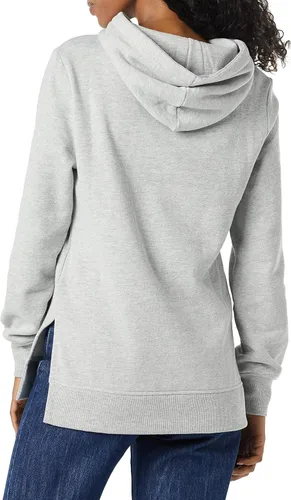 Vista 2 de Tienda Essentials - Sudadera tipo túnica de felpa de rizo con capucha para mujer