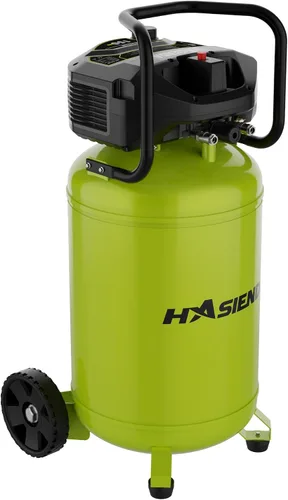 Vista 8 de Compresor de aire de taller de 20 galones, 150 PSI máx, compresor vertical sin aceite para garaje y hogar, con un motor sin escobillas de larga