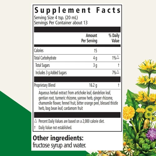 Vista 2 de Floradix Gallexier Herbal Bitters - Suplemento de apoyo digestivo con alcachofa, diente de león, cúrcuma, jengibre y más - Fórmula líquida - Fácil