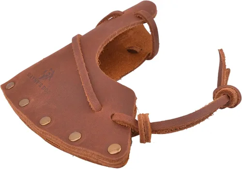 Vista 17 de Funda de cuero para hacha, cubierta de hacha de camping con cubierta segura para cabeza de hacha