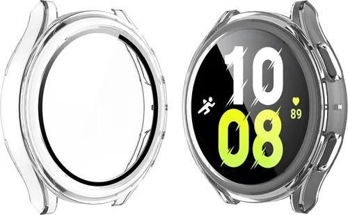 Vista 16 de Langboom Funda rígida negra compatible con Samsung Galaxy Watch 5 Galaxy Watch 4 de 1.575 pulgadas (1.575 in) con protector de pantalla, protector