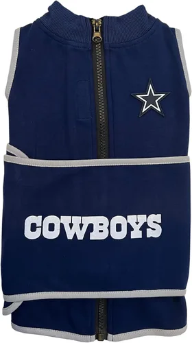 Vista 2 de NFL Dallas Cowboys - Camisa para perro, chaleco calmante de solución calmante y calmante para perros y gatos con miedos, fuegos artificiales, ruidos