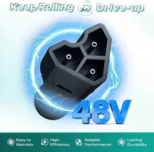 Vista 2 de DRIVE UP Golf Cart 48V Charger Plug Handle Suitable for EZGO RXV, EZGO 3-Pin Triangle Charger Plug, OEM 604321 611219