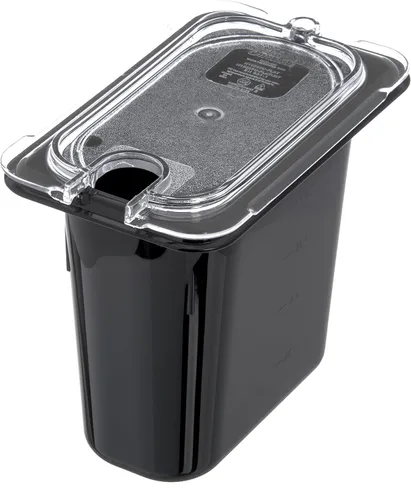 Vista 12 de Carlisle FoodService Products StorPlus StorPlus - Tapa universal de policarbonato con muescas, superficie plana con muescas, transparente