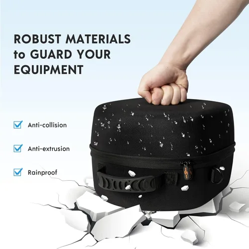 Vista 3 de GAGITERVR Hard Carrying Case Compatible with Playstration VR2 Gaming Headset and Accessories, PS VR2 Travel Case with Customizable Foam Fits