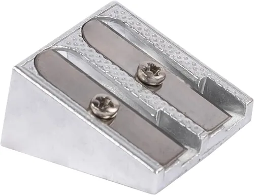 Vista 2 de IDENA 520051 - Sacapuntas de metal con forma de cuña, 2