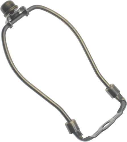 Vista 6 de FDXGYH Kit de soporte de arpa de pantalla de lámpara de 6 pulgadas con marco de cuerno Resistente con tapa de remate de lámpara sólida para Negro
