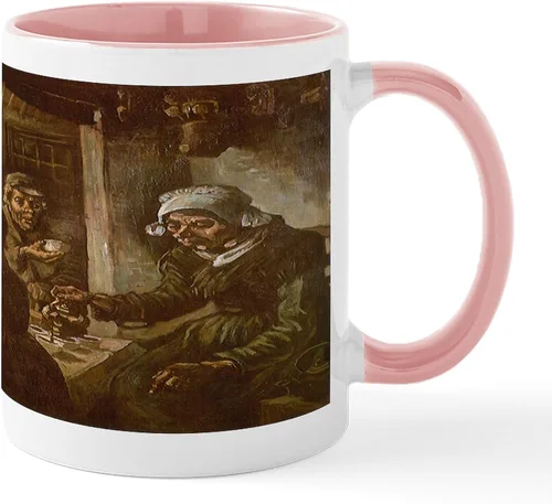 Vista 15 de CafePress Irises By Vincent Van Gogh Taza de café de cerámica de 11 oz (11.0 fl oz)