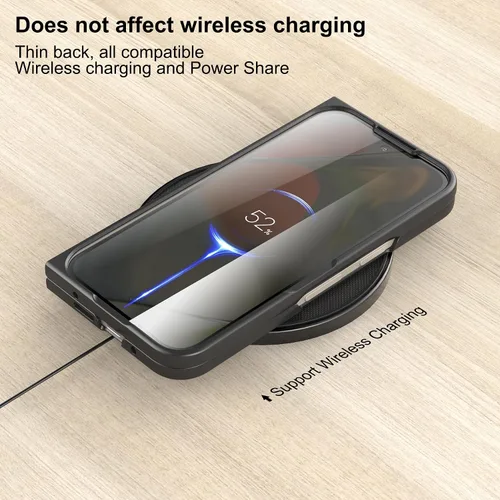Vista 5 de Foluu Funda Ajustada para Google Pixel 9 Pro Fold 2024, con Protector de Pantalla Frontal Integrado, PC Mate Ultra Delgado con Agarre Antideslizante