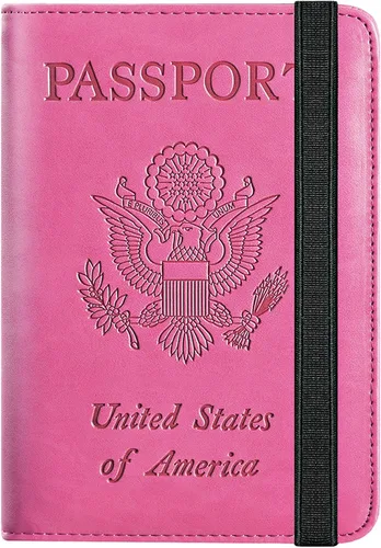 Vista 11 de Passport Holder, Travel Essentials, Passport Cover, RFID Travel Wallet 113#Negro