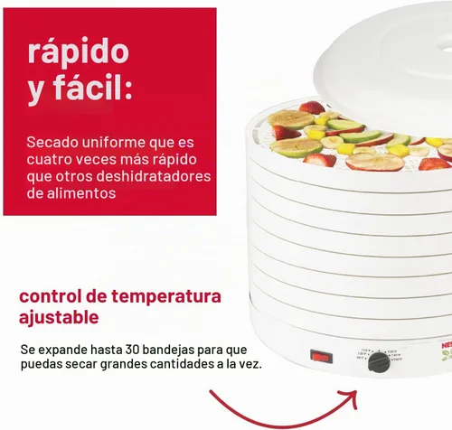 Vista 2 de Nesco FD-1018A Gardenmaster Deshidratador de alimentos, 1000 vatios