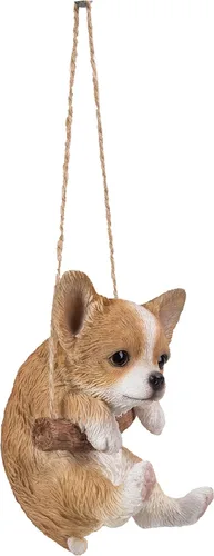 Vista 4 de HI-LINE Gift Ltd 87704-E - Estatua colgante de cachorro de Chihuahua
