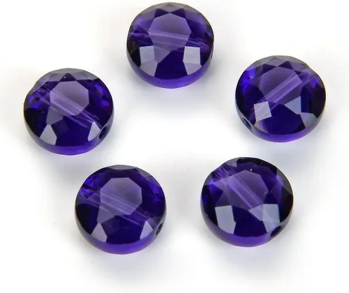Vista 7 de Adabele - 25 cuentas de cristal sueltas con facetas austriacas de 0.315 pulgadas (0.315 in) compatibles con Swarovski Preciosa 5052 SSMR811