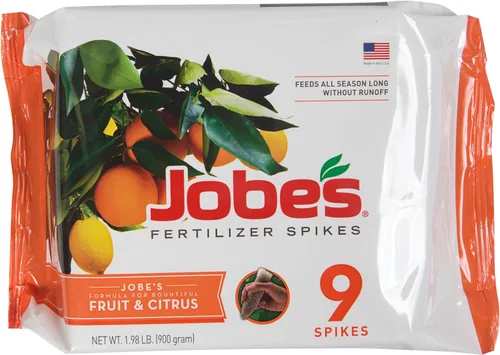 Vista 16 de Espinas fertilizadoras para hoja perenne de Jobe’s 13-3-4 fertilizante con tiempo de liberación para junípero, ciprés y todos los otros árboles