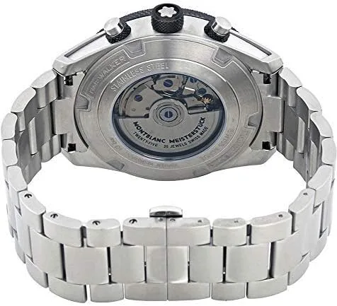Vista 3 de Montblanc TimeWalker 116099 - Reloj automático para hombre con esfera plateada, Plateado, Cronógrafo, mecánico, cuerda automática