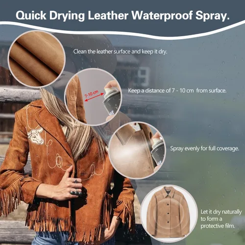 Vista 3 de Protector de gamuza compatible con botas UGG (13.5 onzas), spray impermeable de cuero para uso de cuero, botas de gamuza, zapatos, chaquetas
