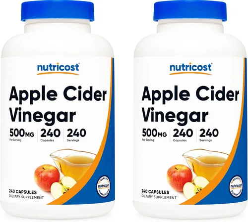 Vista 10 de Nutricost Vinagre de Manzana 0,018 oz; 240 Cápsulas, 1 botella, 1
