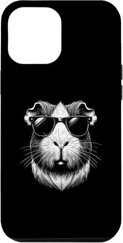 Vista 5 de iPhone 15 Cool conejillo de indias con gafas de sol de conejillo de indias amante caso