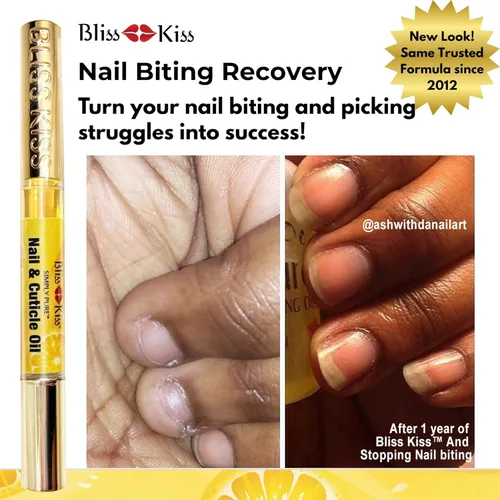 Vista 2 de NUEVO Bliss Kiss simplemente aceite puro de cutícula y uña kit principiante