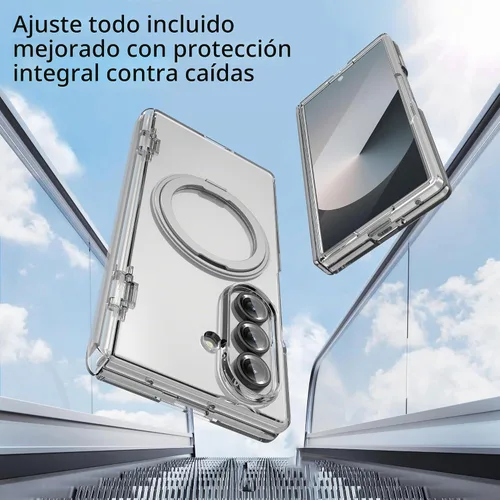 Vista 3 de Funda transparente para Galaxy Z Fold 8 Ultra, protector de bisagra