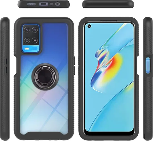 Vista 134 de Funda compatible con Xiaomi Poco X3 NFC, compatible con Xiaomi Poco X3 Pro/Poco X3 Ring Stand 3 en 1, color negro