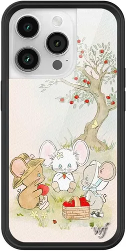 Vista 28 de Wildflower Carcasas – Compatible con iPhone 14 Pro Protector negro parachoques, certificado de prueba de caída de 6.5 pies, propiedad de mujeres