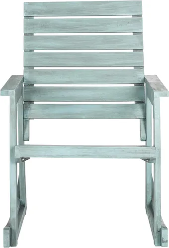 Vista 8 de SAFAVIEH FOX6702K Colección para exteriores Alexei - Silla mecedora, gris pizarra oscura gris (Dark Slate Gray)