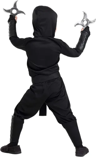Vista 4 de Disfraz de Ninja Shinobi Stealth para niños pequeños
