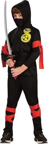 Vista 2 de Haunted House - Disfraz de ninja negro para niño