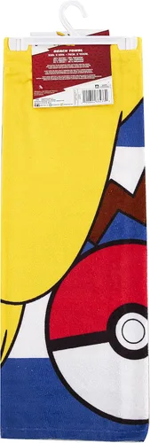 Vista 5 de Northwest Toalla de playa Pokémon – Diseño de Pikachu y Poké Ball – Toalla suave y absorbente de 30 x 60 pulgadas para baño, piscina o playa