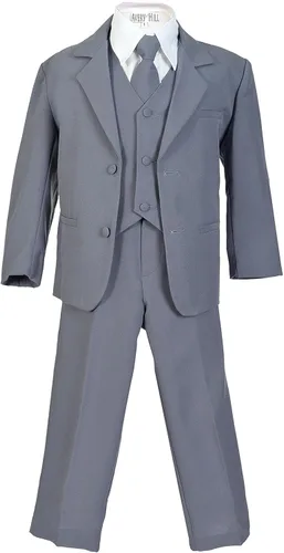 Vista 8 de Avery Hill Traje formal de 5 piezas para niños con camisa y chaleco