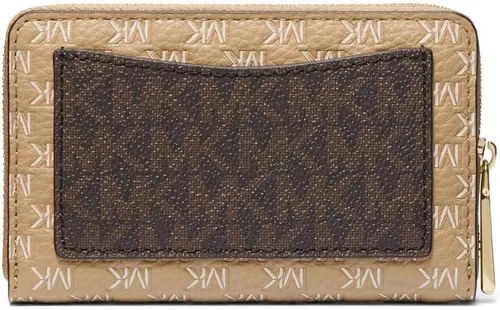 Vista 2 de Michael Kors Estuche para tarjetas Jet Set con cremallera pequeña, Camello, Estuche para tarjetas Jet Set con cremallera pequeña
