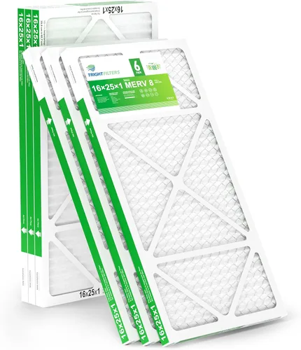 Vista 15 de TRIGHTFILTERS - 6 filtros de aire de 10x10x1, filtros plisados MERV 8 duraderos para hogar HVAC AC, filtros de aire acondicionado compactos