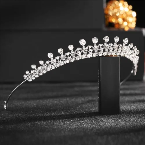 Vista 6 de Crystal Tiara Crown For Women Bridal Hair Ornaments for Birthday Pageant Wedding Prom Women Girls Hair Accessories