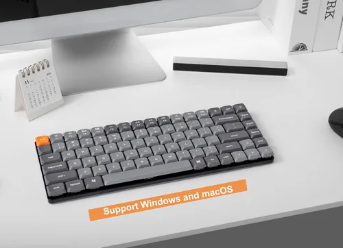 Vista 3 de Keychron K3 Max QMKVIA - Teclado mecánico inalámbrico ultradelgado personalizado, 75% intercambiable en caliente, interruptor marrón retroiluminado