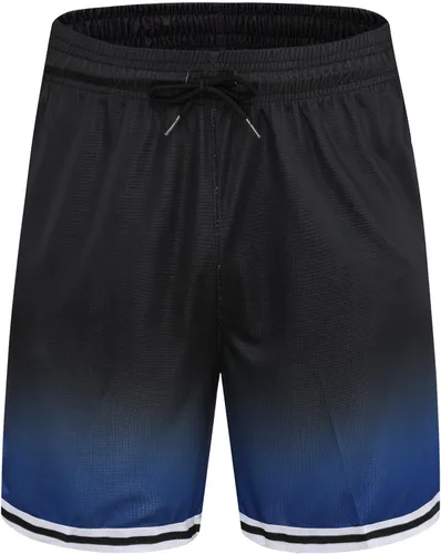 Vista 2 de Flyingyan Pantalones Cortos Deportivos de Baloncesto para Hombre con Bolsillos con Cremallera de Malla para Entrenamiento Activo y Rendimiento