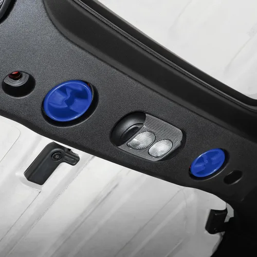 Vista 7 de Cubierta de tornillo de montaje en panel duro de techo rígido, accesorios interiores compatibles con Jeep Wrangler JK JKU 2007-2017, azul, 2