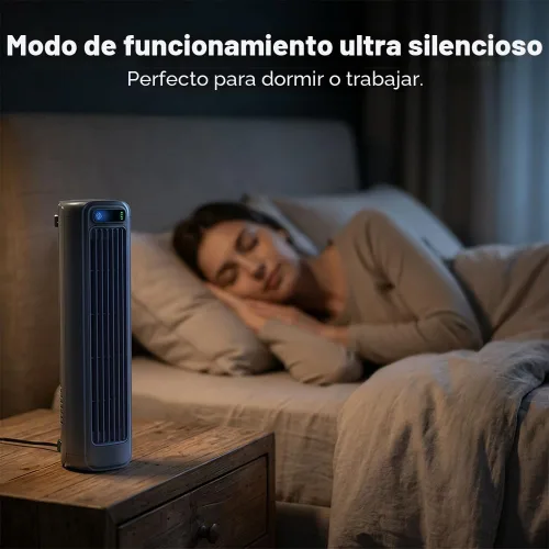 Vista 7 de Ventilador de refrigeración portátil silencioso con 3 velocidades, nuevos ventiladores de pie 2026 que soplan aire frío, aire acondicionado
