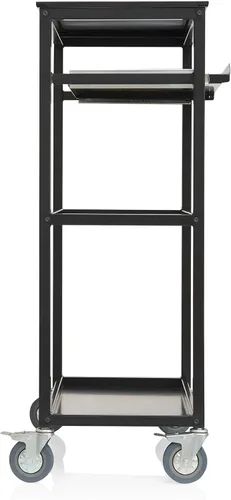 Vista 5 de Guidecraft Carrito de computadora portátil con ruedas para trabajos pesados A/V: Carrito de almacenamiento multiusos, muebles de oficina