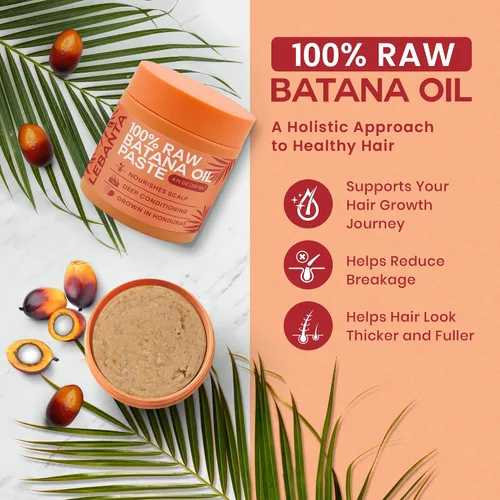 Vista 2 de Lebanta Aceite de batana crudo para el crecimiento del cabello – 100% puro, orgánico de 4 onzas Batana de Honduras para cabello natural grueso
