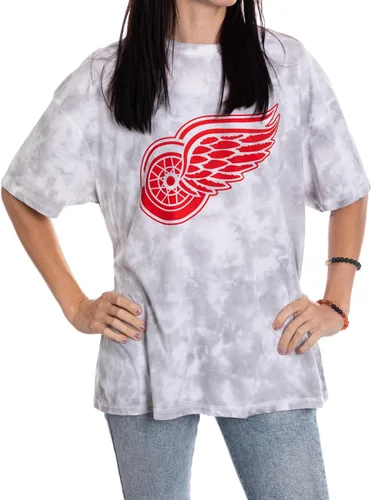 Vista 14 de Calhoun NHL - Camiseta de manga corta con hombros caídos y cuello redondo para mujer