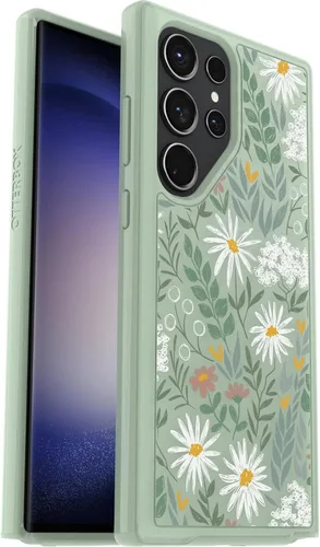 Vista 7 de OtterBox Galaxy S23 Ultra (solamente) - Funda de la serie Symmetry - Embalaje no minorista (negro)