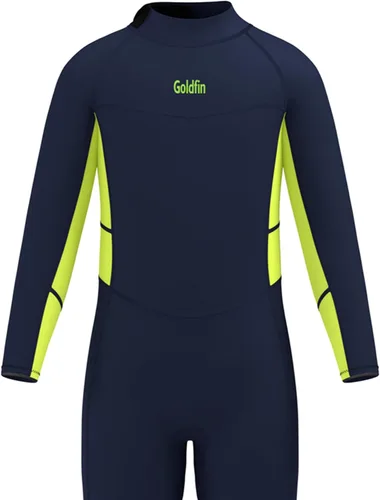 Vista 2 de Goldfin Traje de neopreno para niños y niñas, 0.118 in de neopreno con cremallera trasera que mantiene el calor para agua fría, natación, buceo
