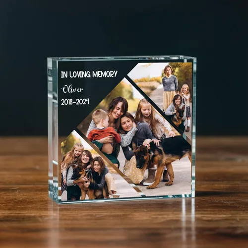 Vista 23 de Nazenti Bloque de fotos acrílico personalizado, Regalos de fotos de aniversario, Regalo de foto personalizado, Regalos de Navidad para él, Ella